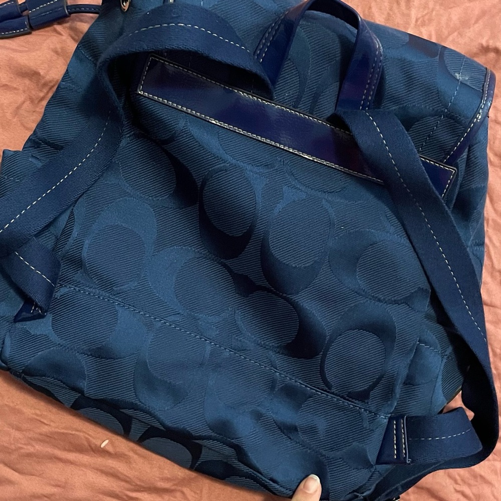 Blue Coach backpack - Picture 3 of 3
